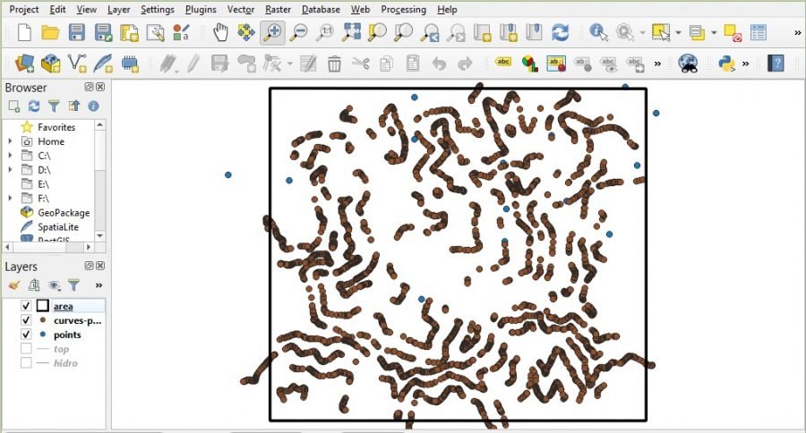 Interpolación puntos de elevación