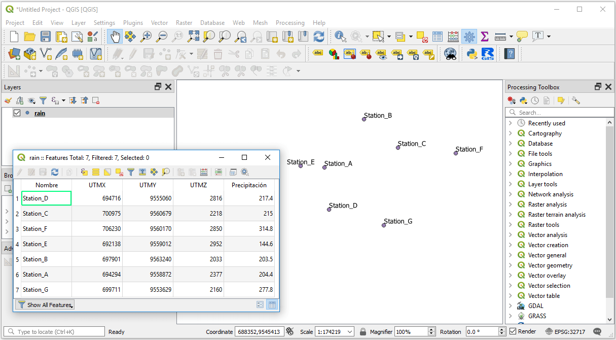 Add an excel table in QGIS 3