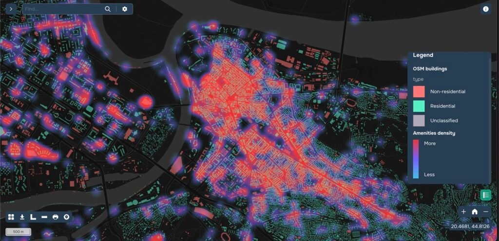 Belgrade OSM GISCarta